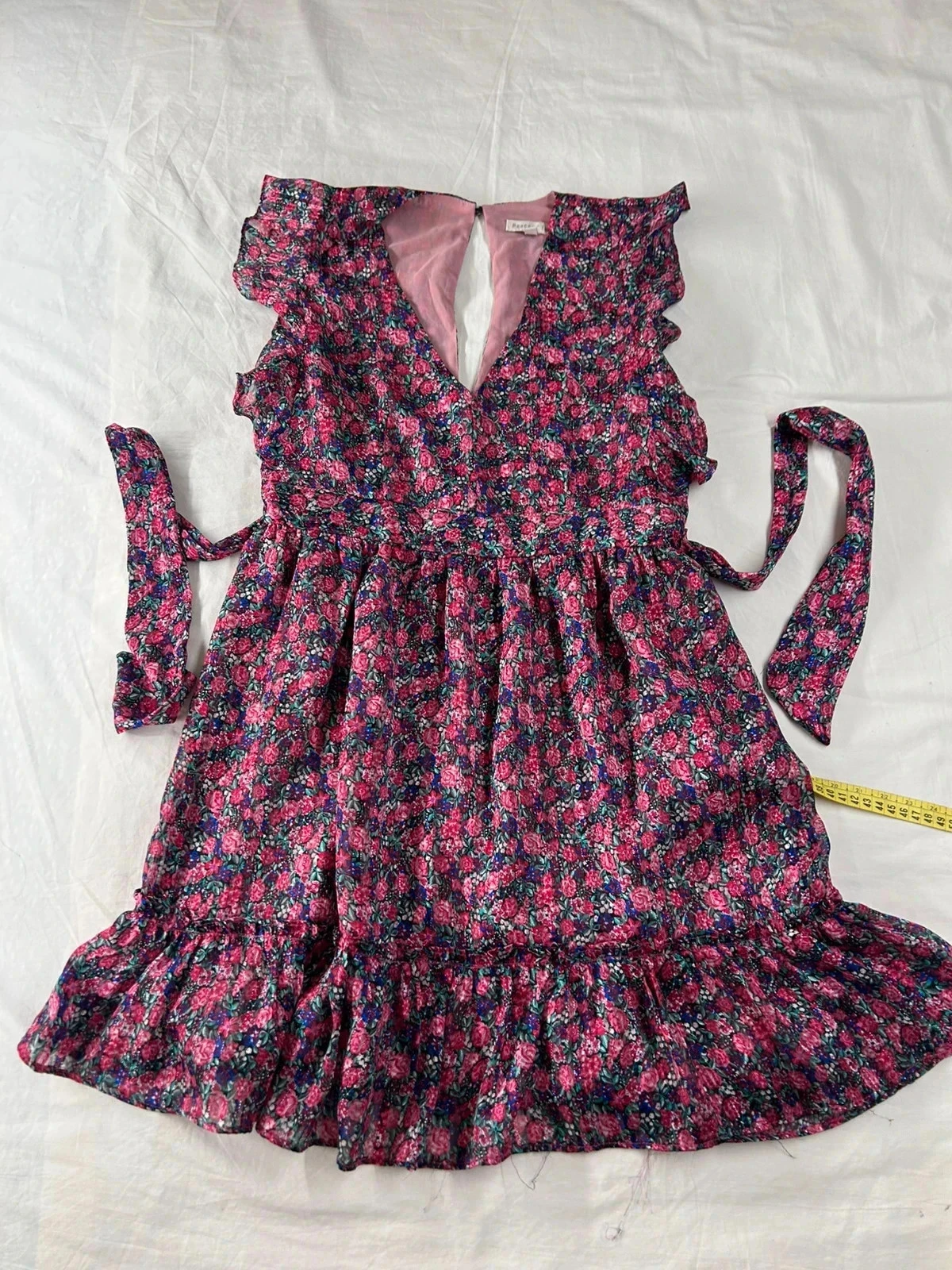Vintage Peace n' Love Purple Pattern Summer Dress – photo 2